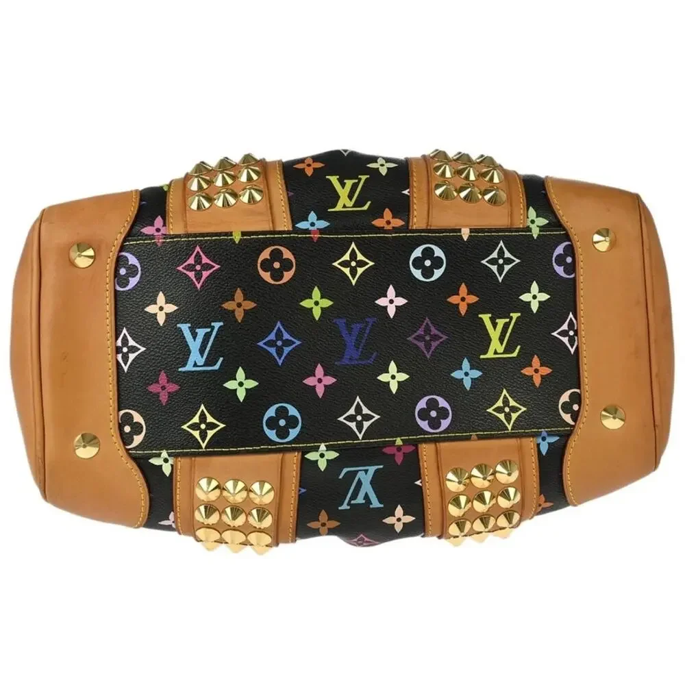 Authentic Louis Vuitton Black Multicolor Courtney MM HandbagTR1180 - Picture 4 of 11